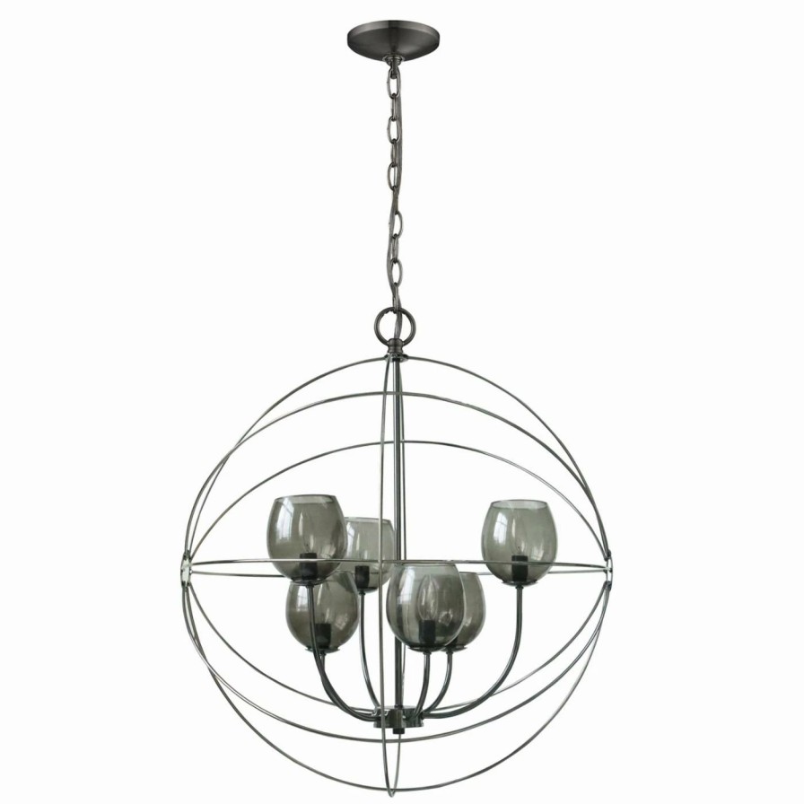 Chandeliers * | Promo Globe Yosemite Home Decor Cristobal 12001 Chandelier