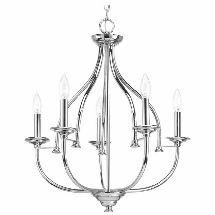 Candle * | Flash Sale Candle Progress Lighting Tinsley P400066 Chandelier