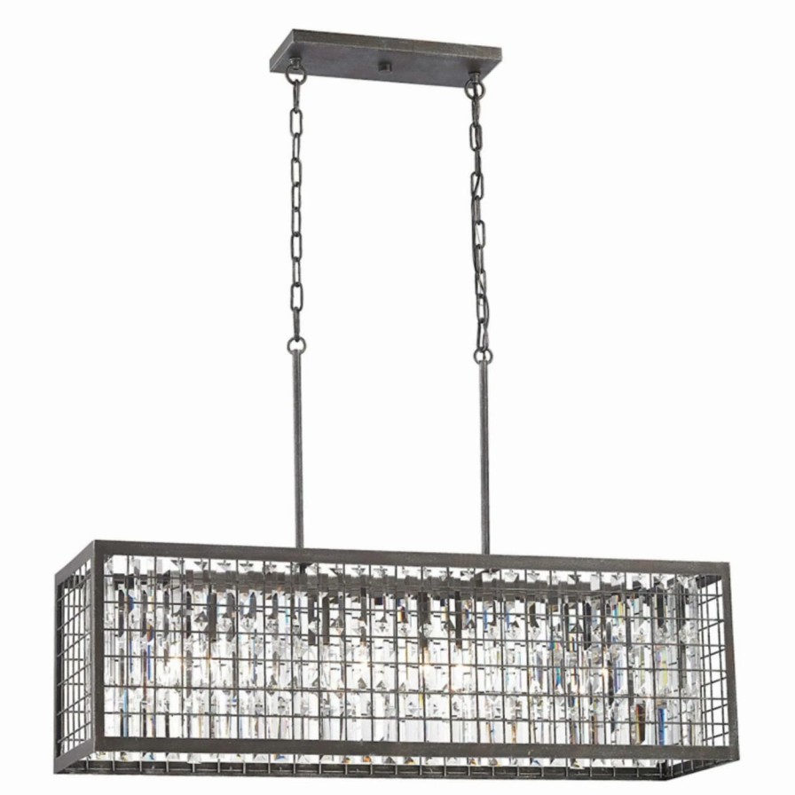 Chandeliers * | Cheap Linear Elk Lighting Nadina 14341/4 Chandelier