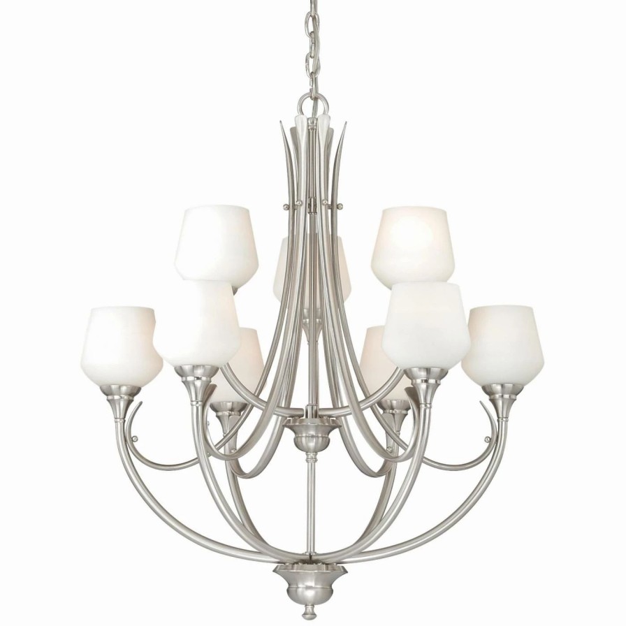 Chandeliers * | Best Sale Bowl Vaxcel Grafton H0127/28 Chandelier