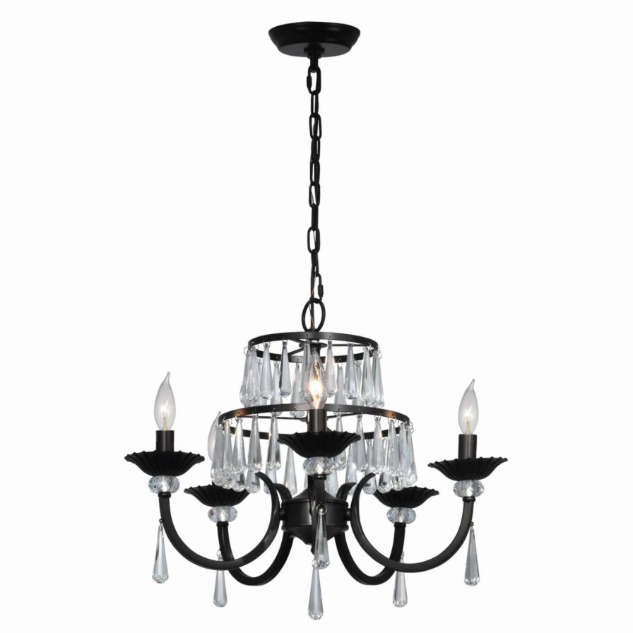 Candle * | Discount Dale Tiffany Daisey Sgh16036 Crystal Chandelier