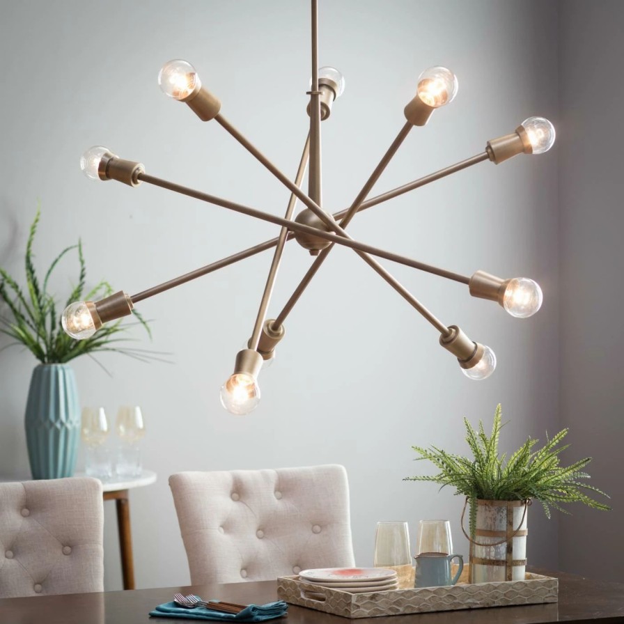 Chandeliers * | Best Deal Sputnik Kichler Armstrong 43119Nbr Chandelier