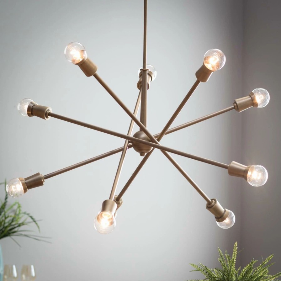 Chandeliers * | Best Deal Sputnik Kichler Armstrong 43119Nbr Chandelier