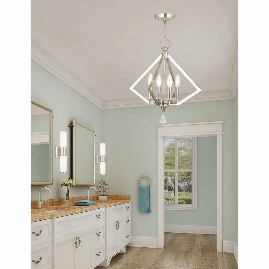 Chandeliers * | Coupon Livex Lighting Diamond 50664-35 Mini Chandelier