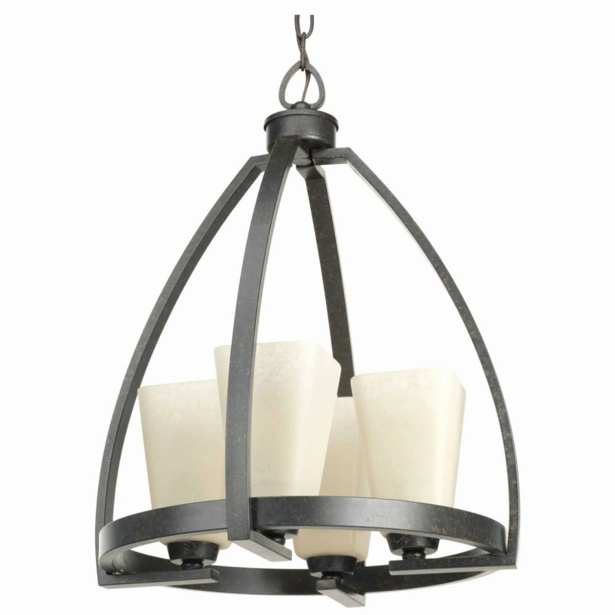 Chandeliers * | Discount Cage Progress Lighting Ridge P4657-84 Chandelier