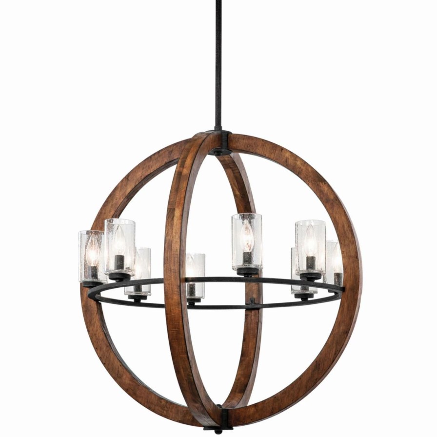 Chandeliers * | Best Sale Kichler Grand Bank 43190 8 Light Globe Chandelier