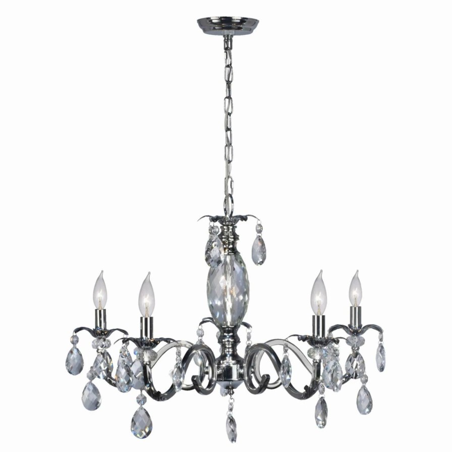 Candle * | New Dale Tiffany Clara Sgh16034 Lead Crystal Chandelier