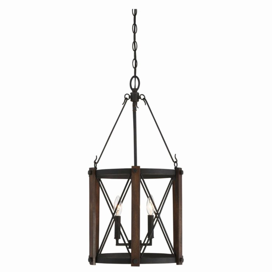 Chandeliers * | Discount Candle Quoizel Baron Bro5203Mk Cage Chandelier