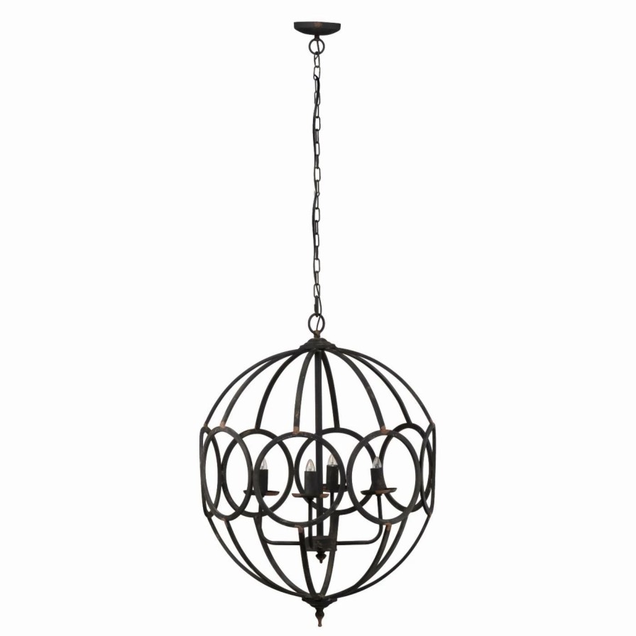 Chandeliers * | Deals A & B Home Globe A & B Home Malin Orb 43464-Ds Chandelier