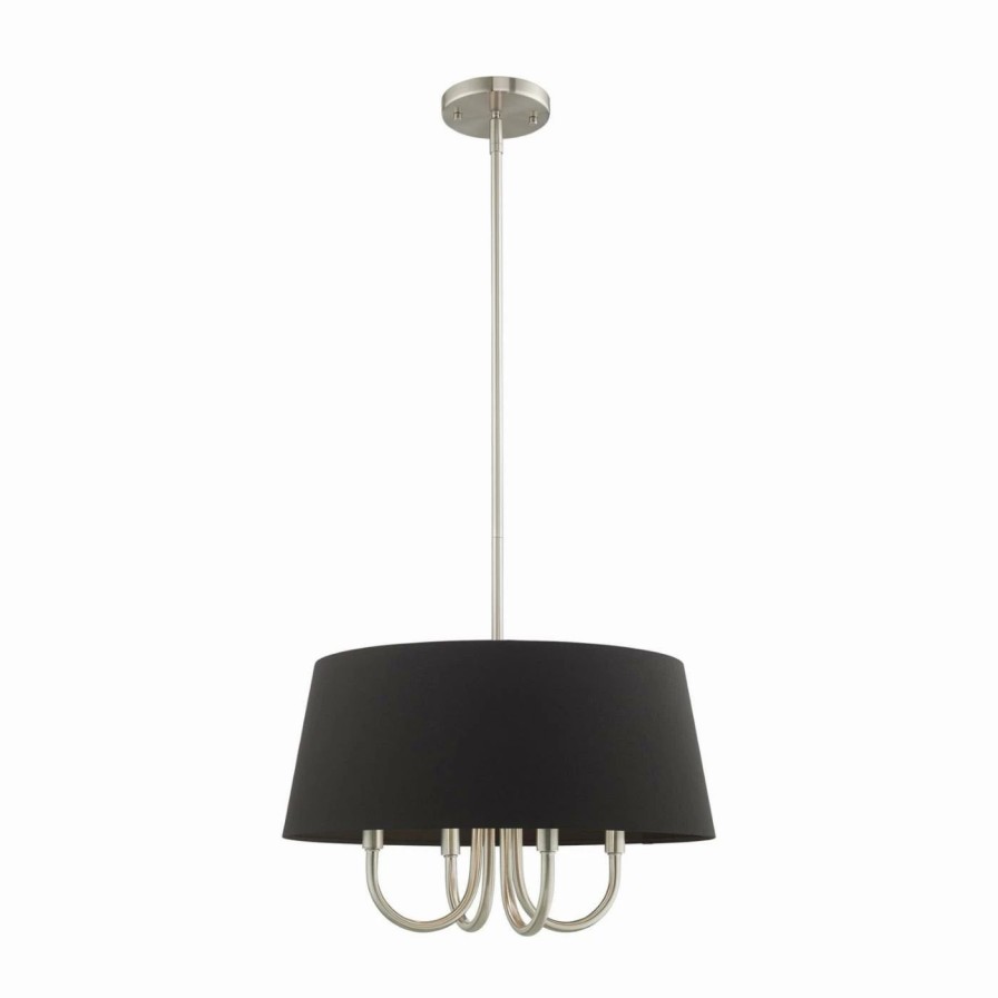 Chandeliers * | Discount Drum Livex Lighting Belclaire 4 Light 41314-91 Chandelier