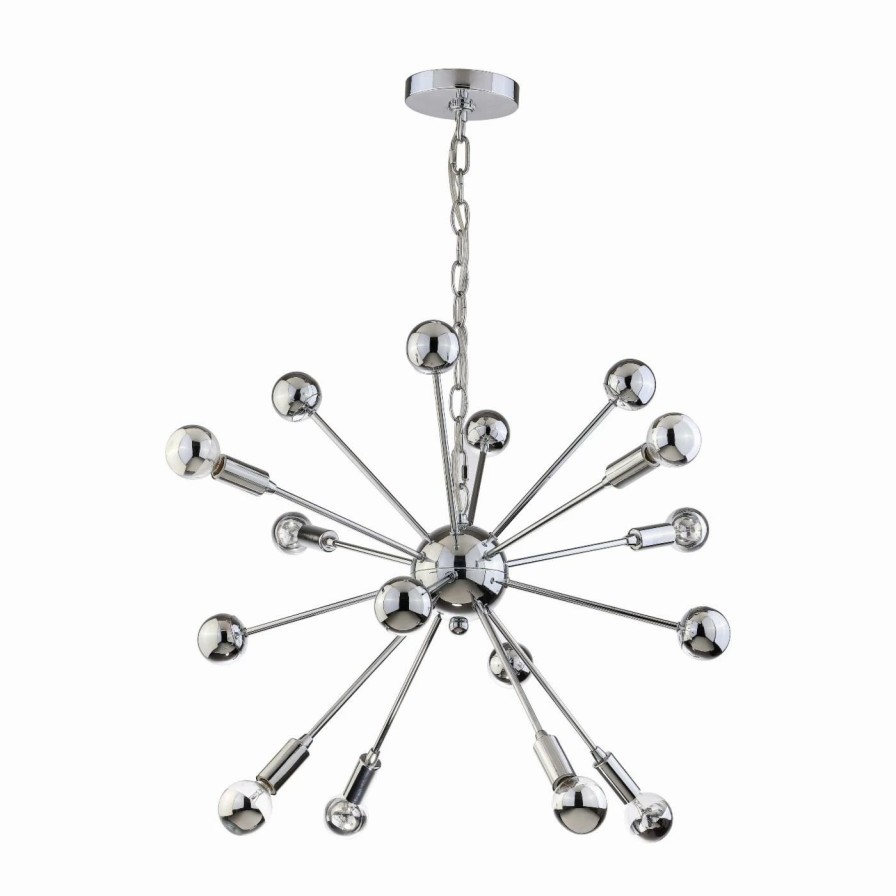 Chandeliers * | Cheap Jonathan Y Glenn Jyl9017A Sputnik Led Chandelier