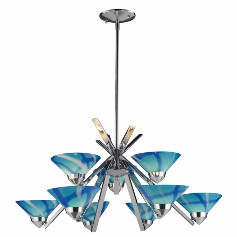 Chandeliers * | Promo Sputnik Elk Lighting Refraction 1476-6 Chandelier