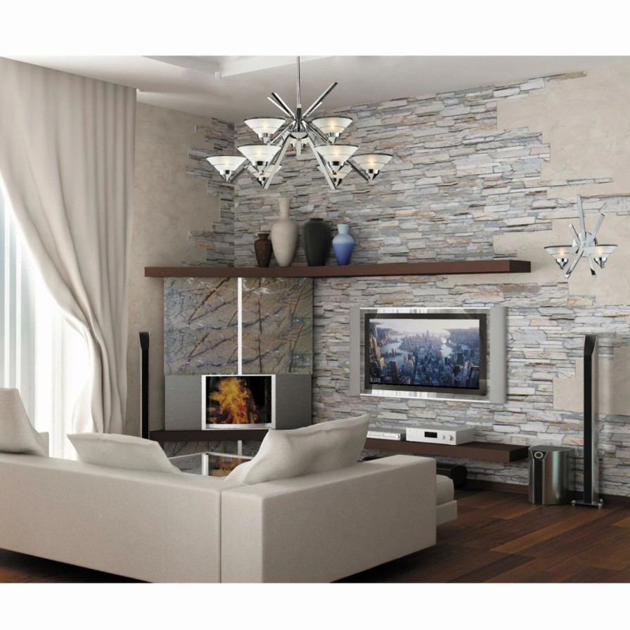 Chandeliers * | Promo Sputnik Elk Lighting Refraction 1476-6 Chandelier