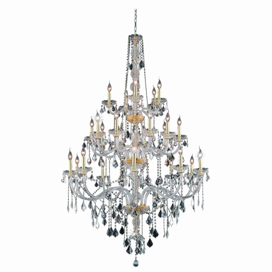 Candle * | Flash Sale Elegant Lighting Verona 7825G43 Crystal Chandelier