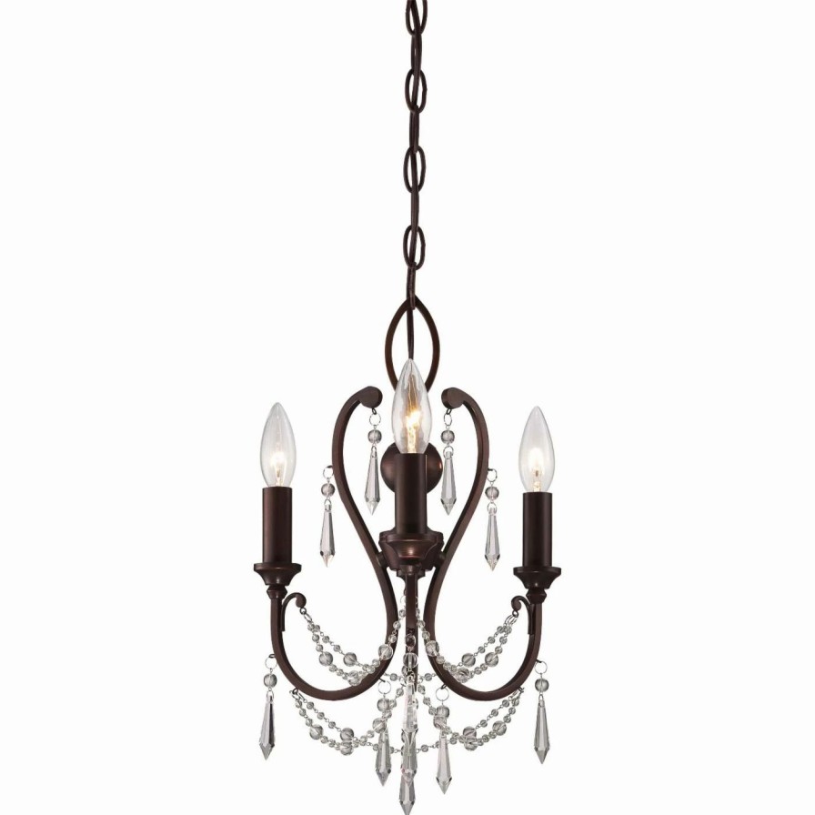 Chandeliers * | Deals Minka Lavery 3138-284 Mini Chandelier Vintage Bronze