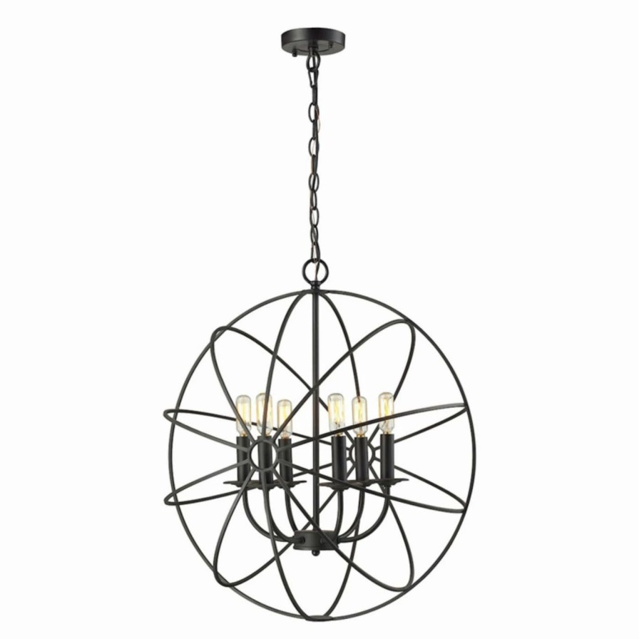 Chandeliers * | Best Sale Globe Elk Lighting Yardley 14244/6 Chandelier