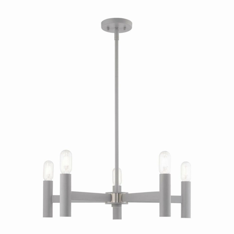 Chandeliers * | Wholesale Edison Bulb Livex Lighting Copenhagen 51135 Chandelier