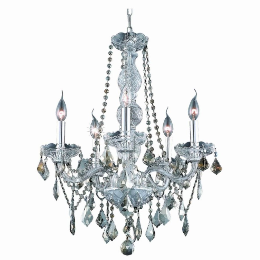 Candle * | Cheap Candle Elegant Lighting Verona 7855D21 Crystal Chandelier