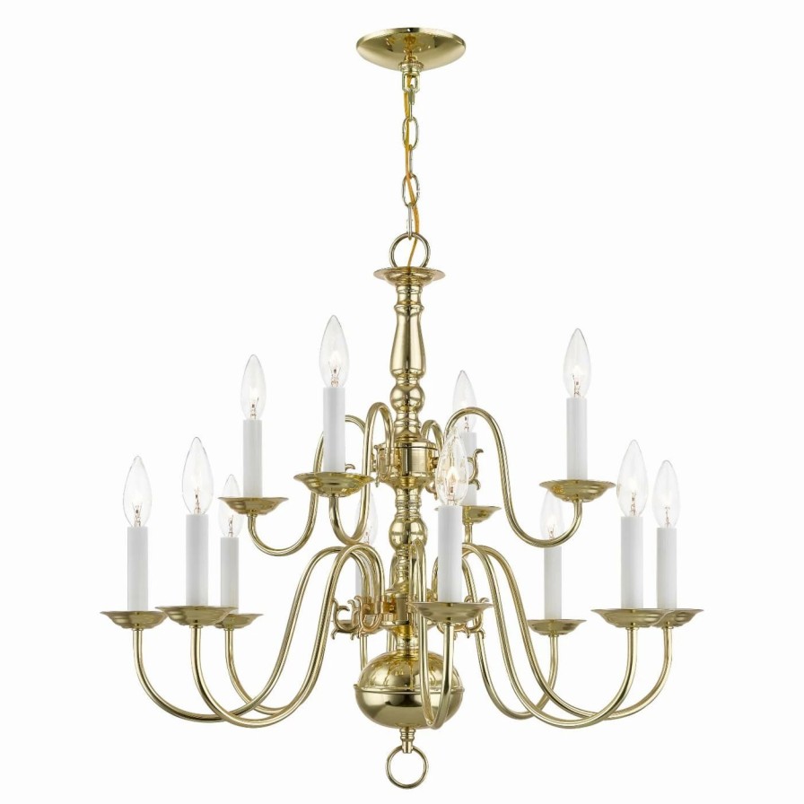 Candle * | Buy Livex Lighting Candle Livex Williamsburgh 5012 Chandelier 26W In.