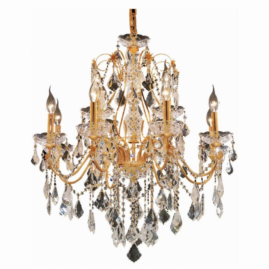 Candle * | Budget Crystal Elegant Lighting St. Francis 2015D28 Chandelier