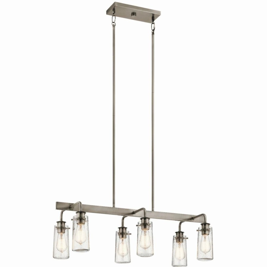 Chandeliers * | Cheap Kichler Braelyn 43059Clp Linear 6 Light Chandelier