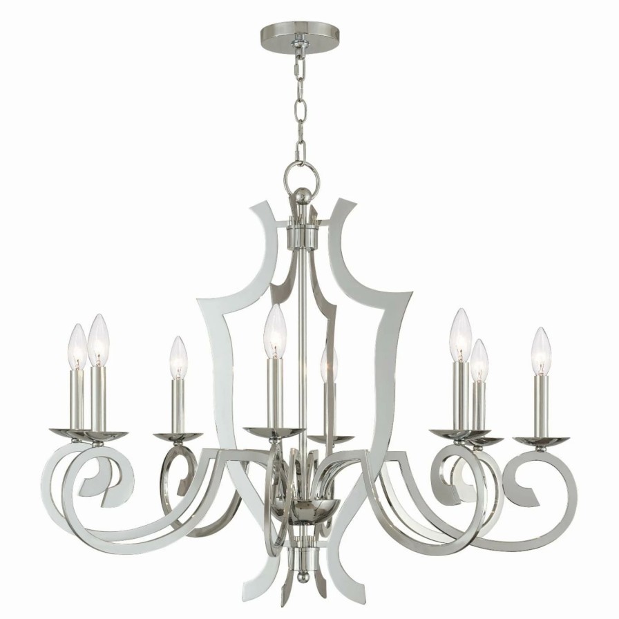 Candle * | Best Reviews Of Candle Livex Lighting Aldrich 8 Light Chandelier