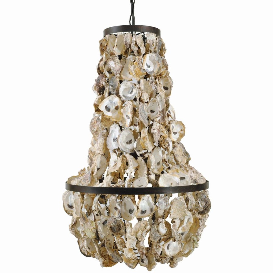 Chandeliers * | Deals Empire 3R Studios Oyster Shell Chandelier