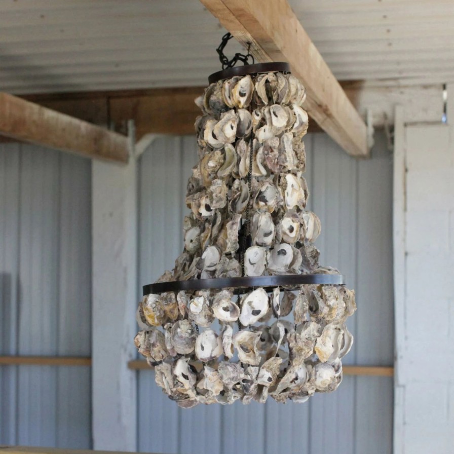 Chandeliers * | Deals Empire 3R Studios Oyster Shell Chandelier