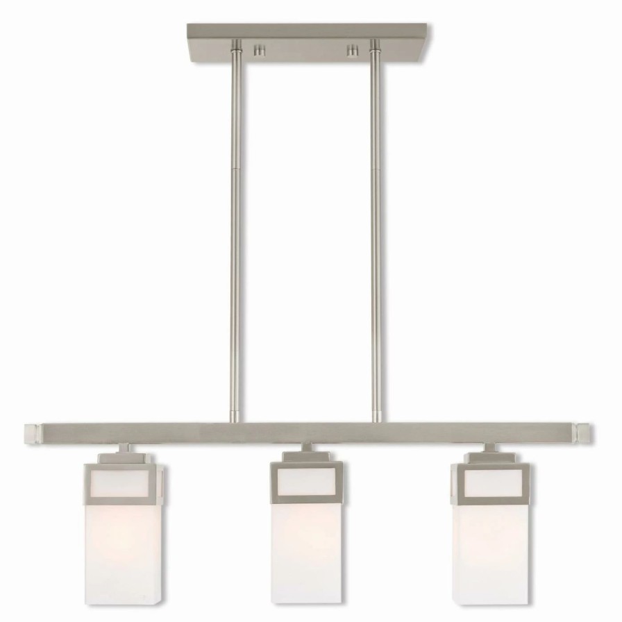 Chandeliers * | Best Sale Linear Livex Lighting Harding 3 Light Chandelier