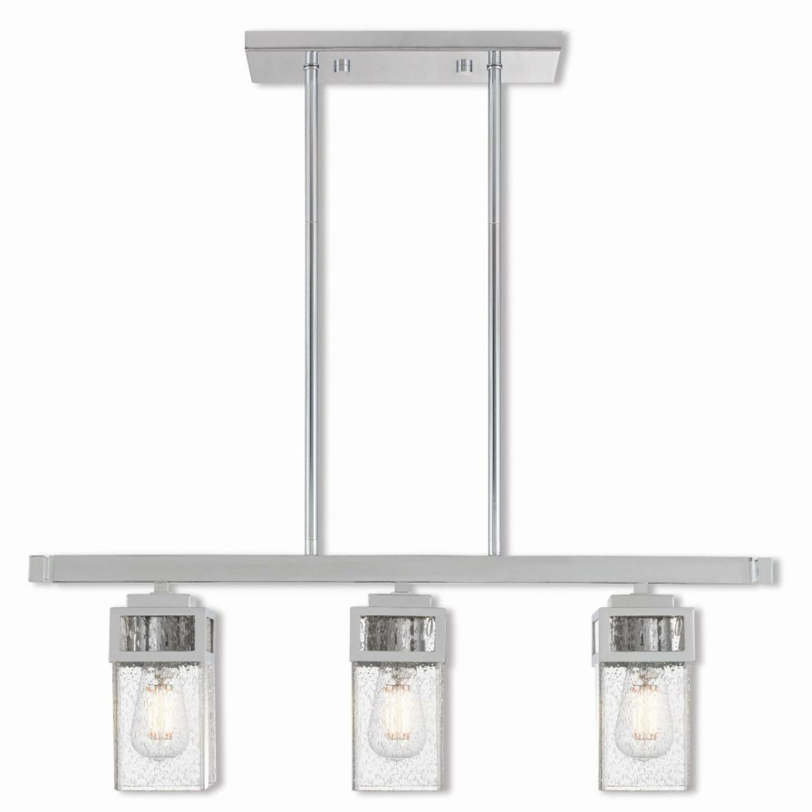 Chandeliers * | Best Sale Linear Livex Lighting Harding 3 Light Chandelier