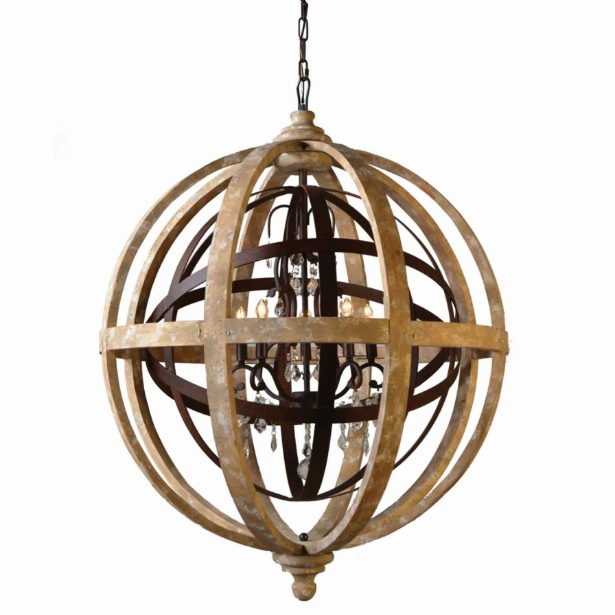 Chandeliers * | Brand New Globe Yosemite Home Decor Rl8001C-5W Chandelier