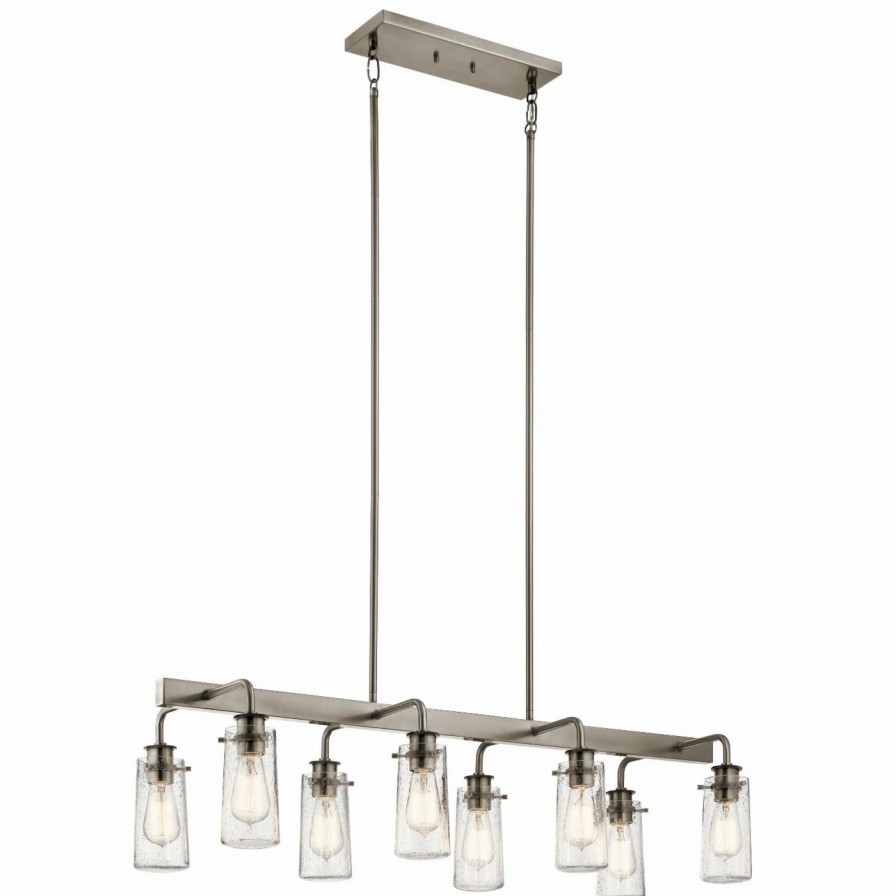 Chandeliers * | Wholesale Kichler Braelyn 43457Clp Linear 8 Light Chandelier