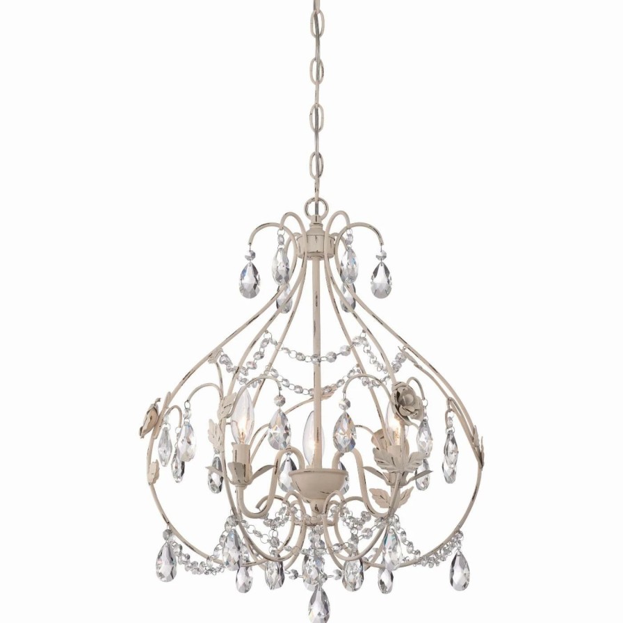 Chandeliers * | Brand New Minka Lavery 3154-648 Mini Chandelier Provencal Blanc