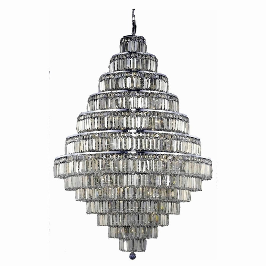 Crystal * | Hot Sale Crystal Elegant Lighting V2038G42C-Gt Maxime Chandelier