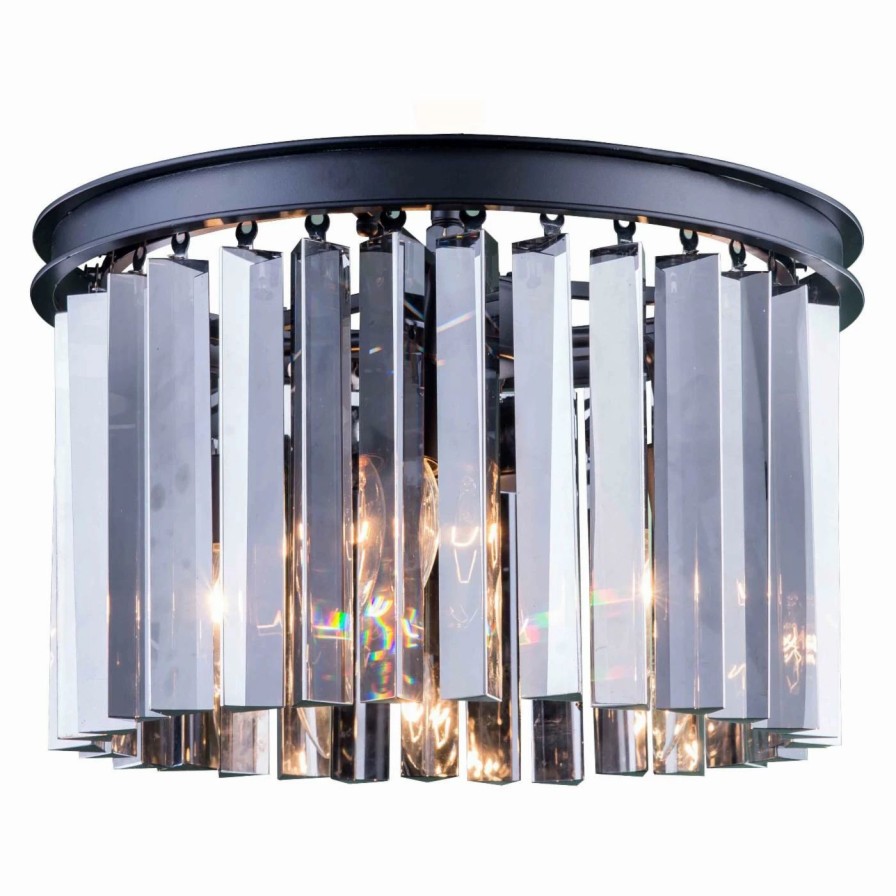 Chandeliers * | Best Deal Urban Classic Sydney Collection 16 In. Flush Mount Chandelier