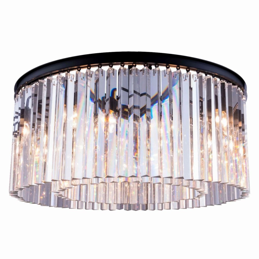 Chandeliers * | Discount Urban Classic Sydney Collection 31.5 In. Flush Mount Chandelier