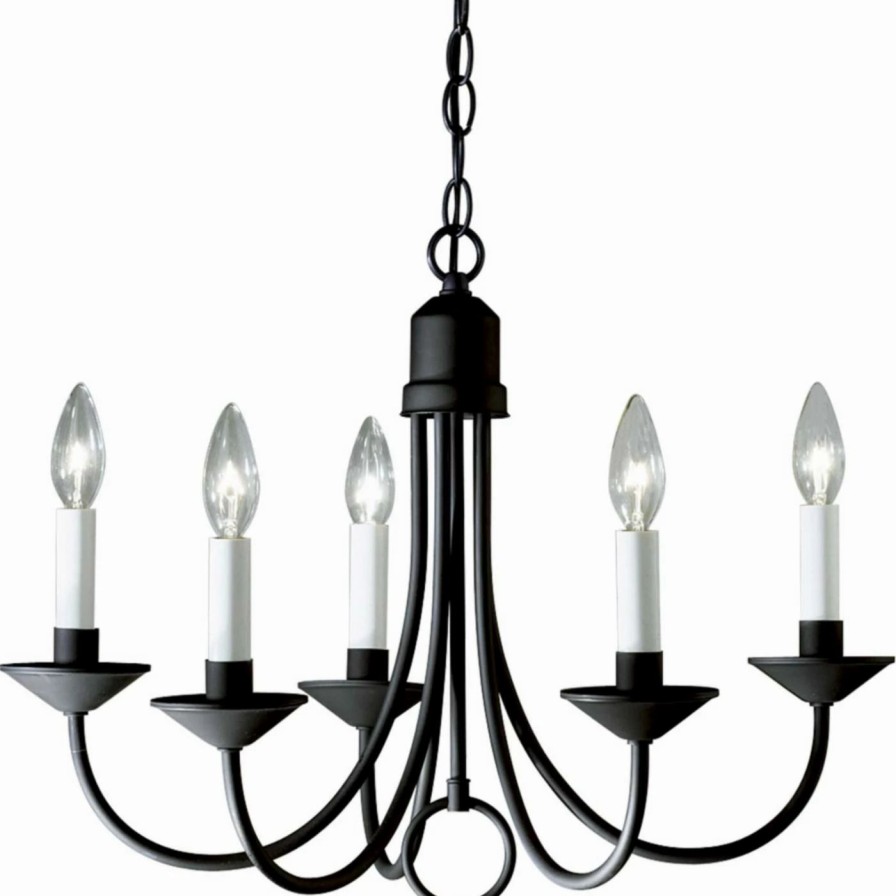 Candle * | Best Deal Candle Progress Lighting Five Light P400 Chandelier