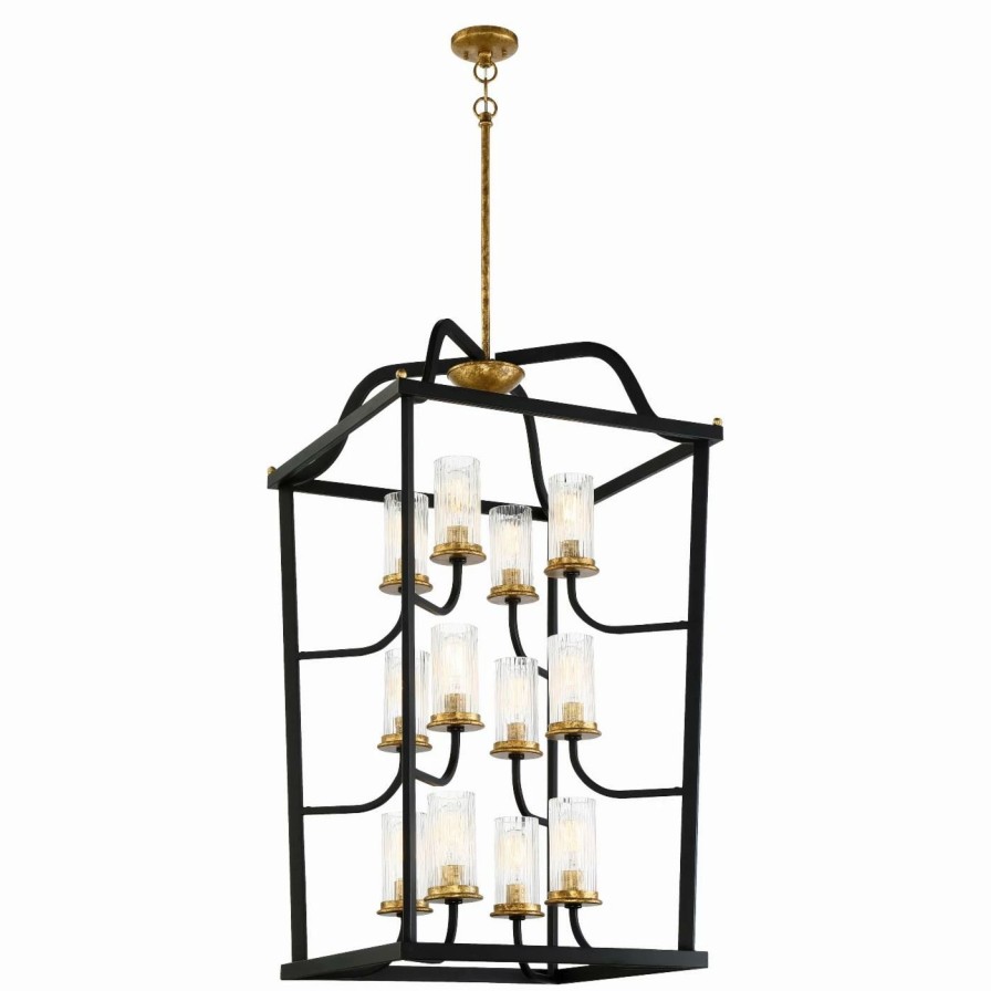 Chandeliers * | Deals Cage Minka Lavery Posh Horizon 4519-100 12 Light Chandelier