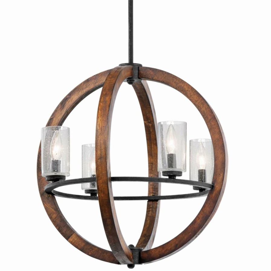 Chandeliers * | Top 10 Kichler Grand Bank 43185 4 Light Globe Chandelier