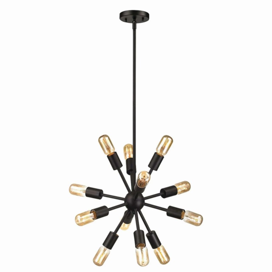 Chandeliers * | Flash Sale Sputnik Elk Lighting Delphine 46230/12 Chandelier