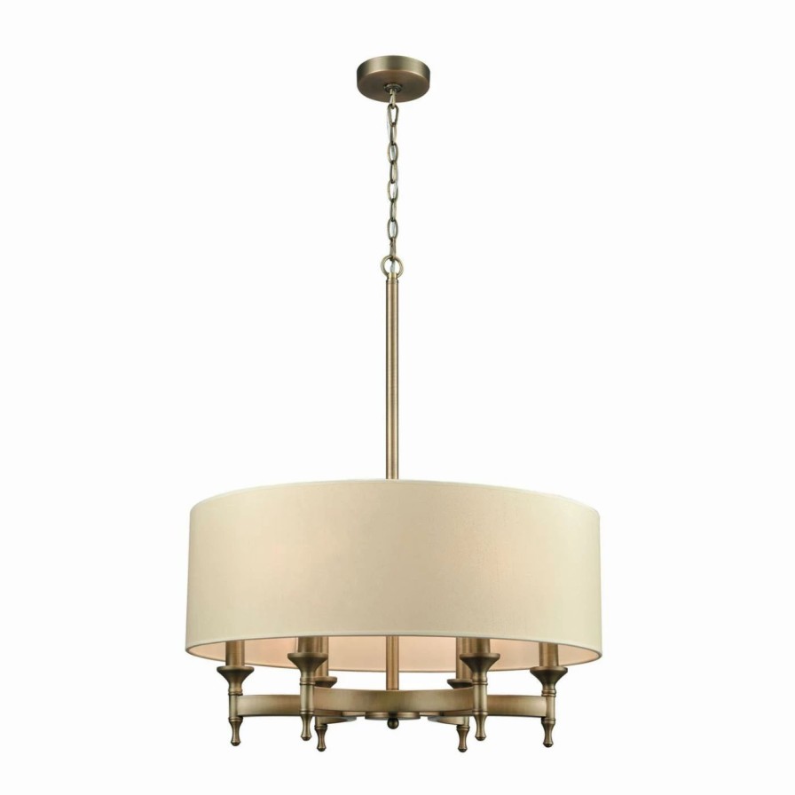 Chandeliers * | Best Pirce Drum Elk Lighting Pembroke 10264/6 6 Light Chandelier