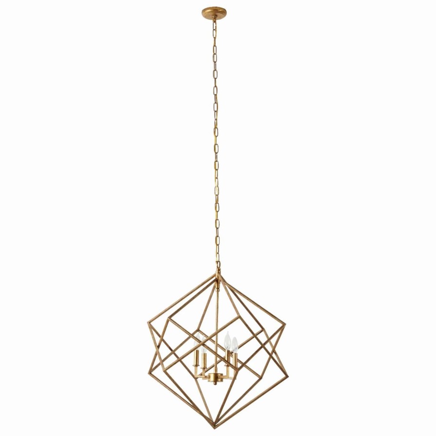 Chandeliers * | Best Pirce Decmode Modern 70036 Caged Chandelier