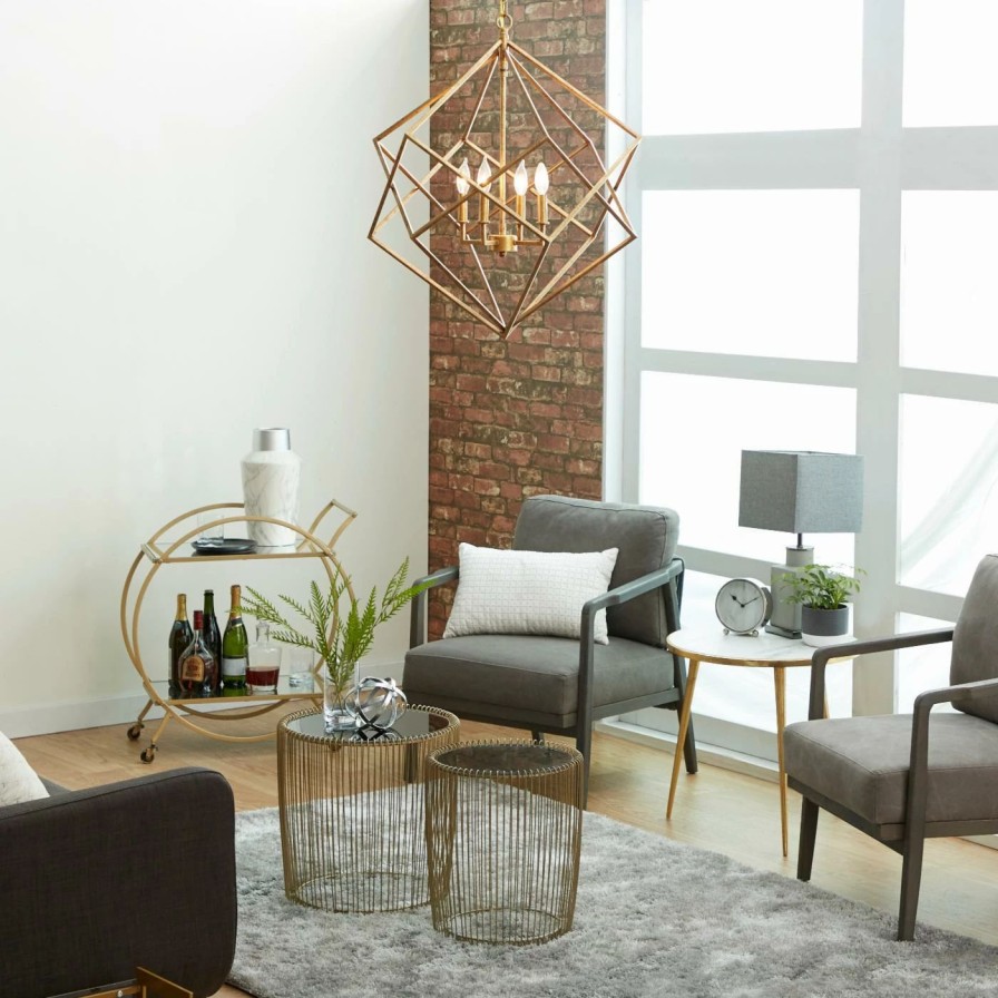 Chandeliers * | Best Pirce Decmode Modern 70036 Caged Chandelier