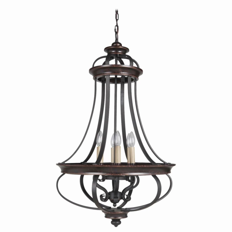 Chandeliers * | Discount Candle Craftmade Stafford 38736-Agtb Foyer Chandelier