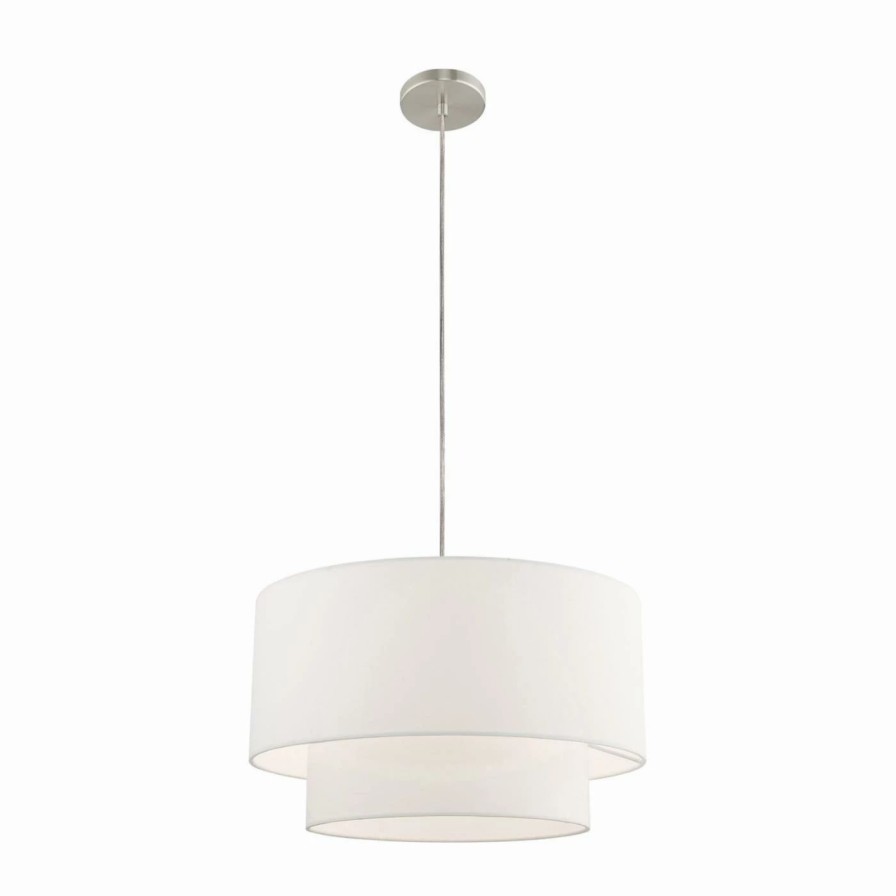 Chandeliers * | New Drum Livex Lighting Clark 41098-91 Chandelier