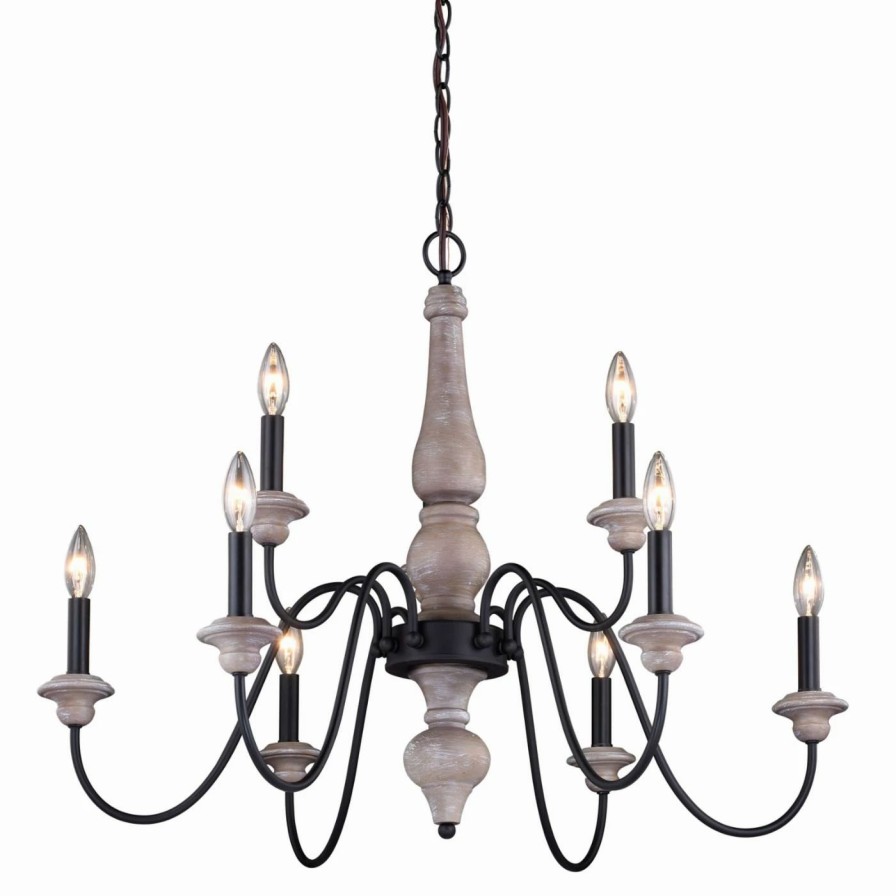 Candle * | Coupon Candle Vaxcel Georgetown H0237 Two Tier Chandelier