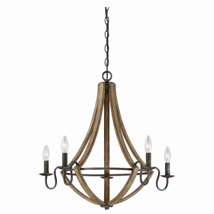 Candle * | Top 10 Candle Quoizel Shire Shr5005Rk Chandelier