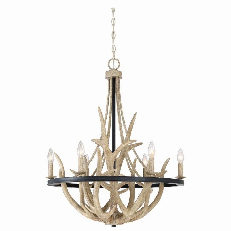 Chandeliers * | Promo Candle Quoizel Journey Jr5006Ek Chandelier