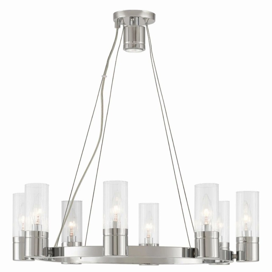 Chandeliers * | Best Deal Wagon Wheel Livex Lighting Midtown 50698 Chandelier