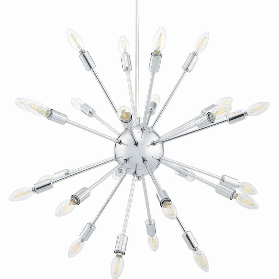 Chandeliers * | Best Deal Sputnik Modway Gamut Eei-2886 Metal Chandelier